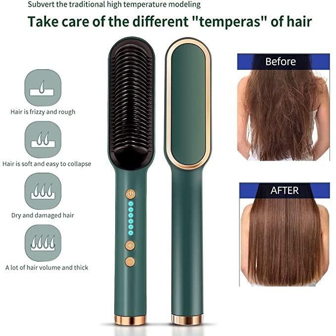 Professional Electric Hair Straightener Brush
