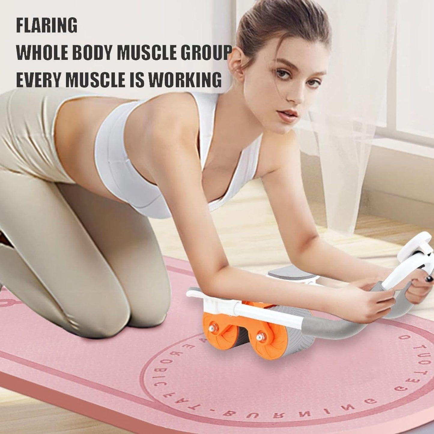Automatic Ab Exercise Roller with Timer