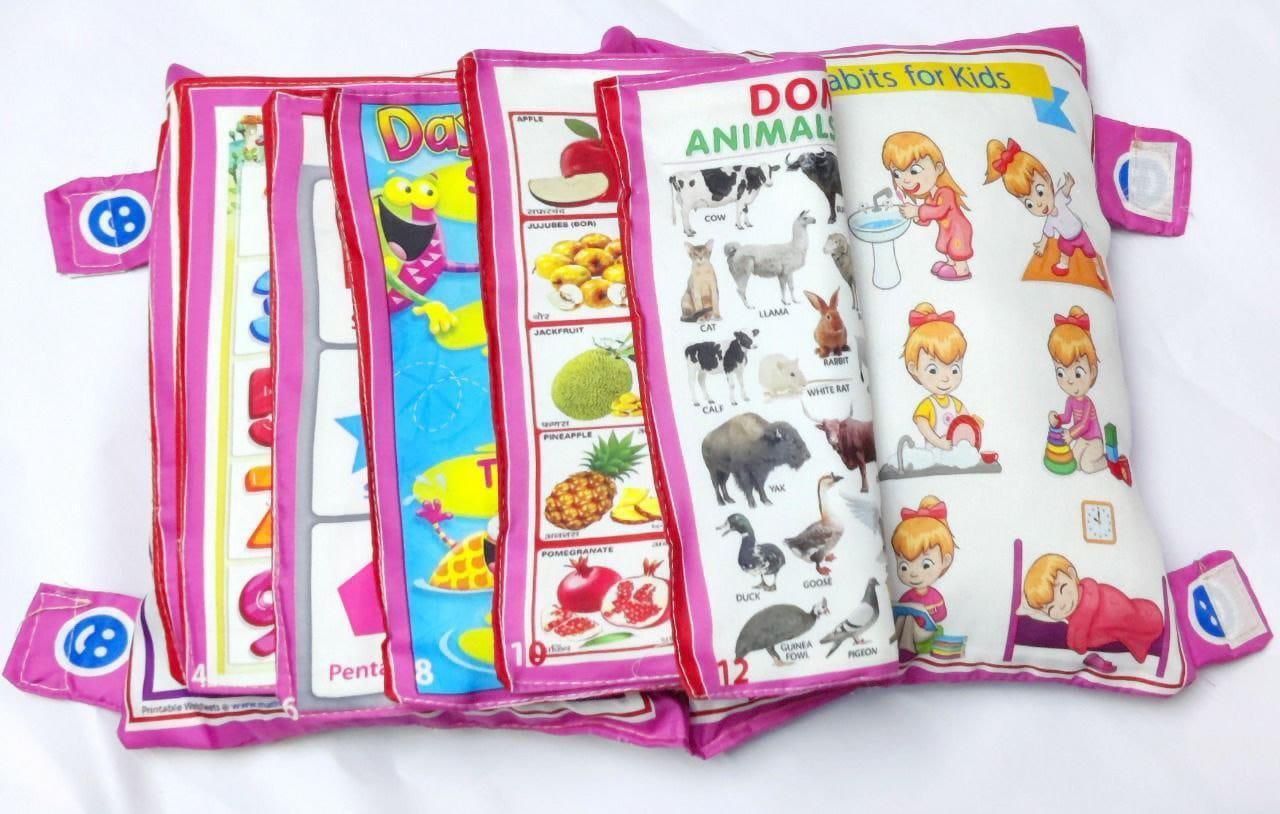 Kids' Educational Fabric Learning Pillow