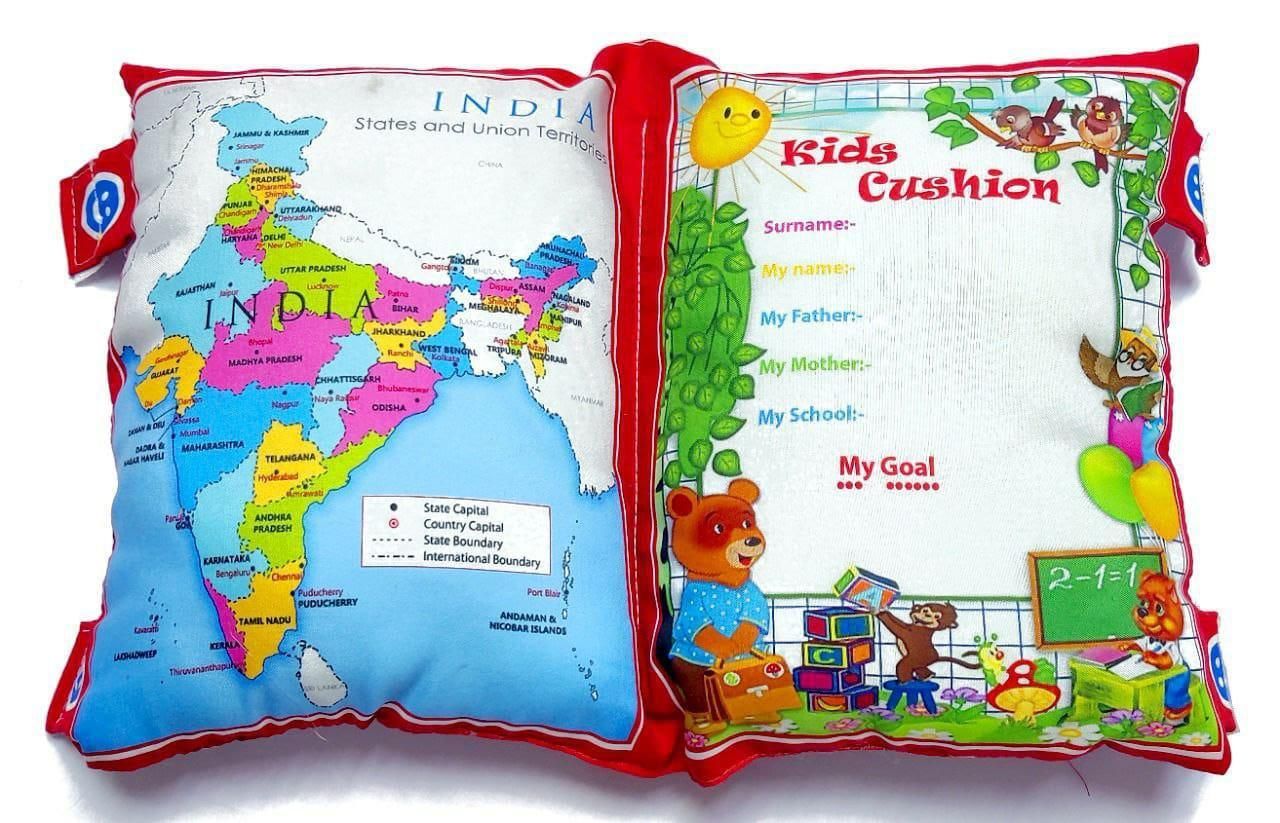Kids' Educational Fabric Learning Pillow