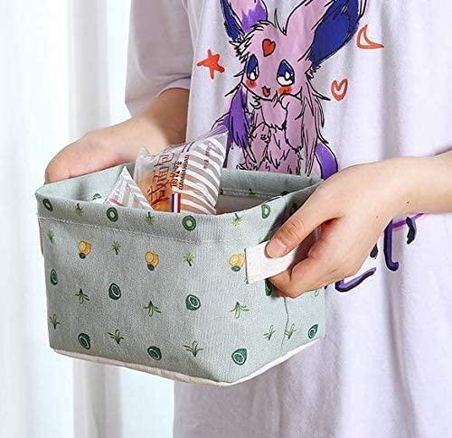 Foldable Canvas Storage Baskets (Pack of 4)