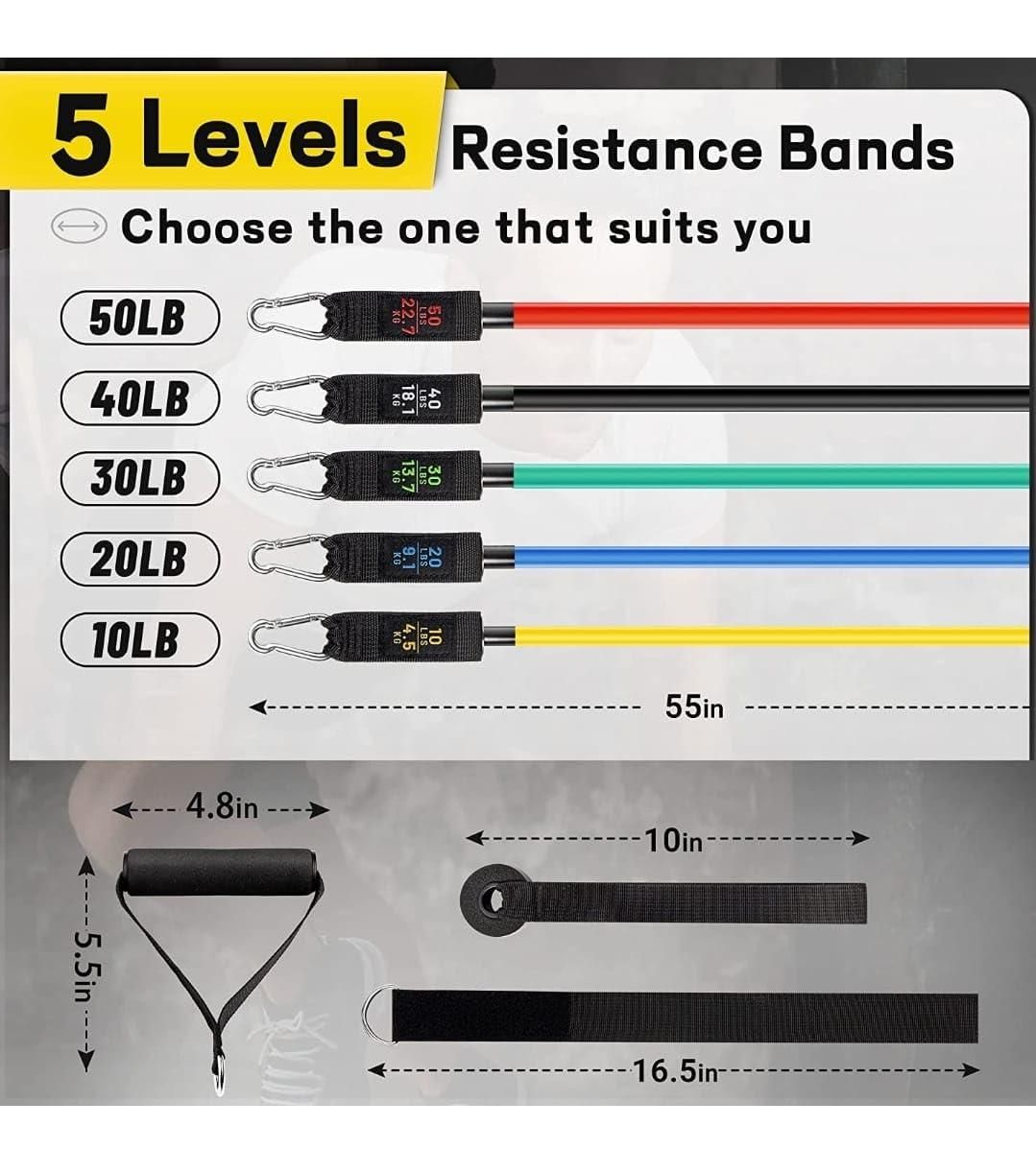 Band Set for Heavy Workout