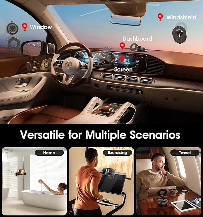 Vacuum Suction Magnetic Phone Mount