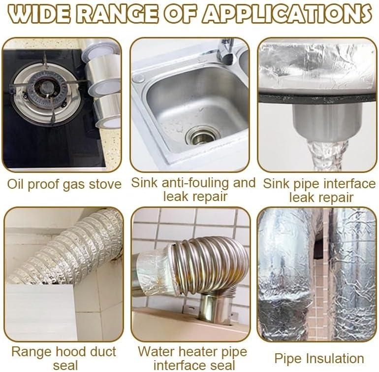 Kitchen Heat-Proof Aluminum Foil Tape